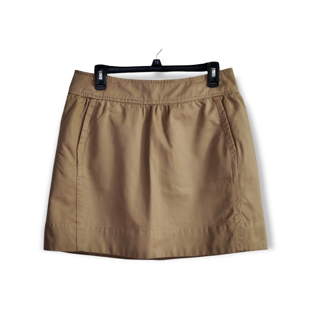 Love 21 Tan Cotton Mini Skirt M